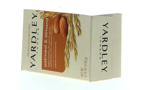 Vista 6 de Yardley - Jabón de barra de avena y almendra, 4.25 onzas, juego de 3