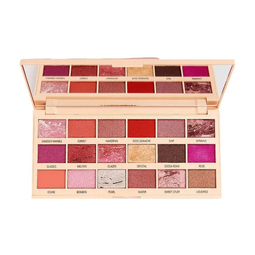 Vista 4 de Paleta de sombra de ojos I Heart Makeup Revolution, mármol rosa oro chocolate
