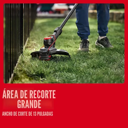 Vista 5 de CRAFTSMAN V20 - Kit de recortadora de césped y cortadora de césped con batería de 4 Ah y cargador, 13 pulgadas, Wacker inalámbrico de malezas