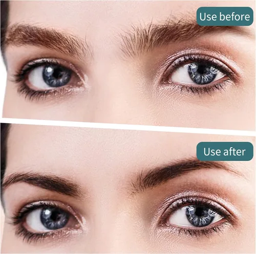 Vista 4 de KALIONE Tijeras profesionales para recortar cejas con peine, acero inoxidable, negro, ambidiestro, borde recto, 2 unidades, perfectas para hombres