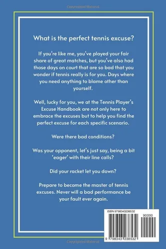 Vista 2 de The Tennis Players Excuse Handbook 144 Outrageously Funny Excuses For The Worst Tennis Player You Know (Fun-Filled Tennis Books for the Whole Family)