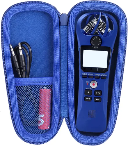 Vista 7 de co2CREA Funda protectora dura para Zoom H1n H1 H1 Digital Handy Recorder Duro, Reemplazo de estuche de viaje portátil (funda negra)