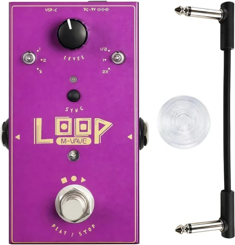 Vista 9 de M-VAVE ClassicDelay - Pedal de guitarra multiefectos, pedal de guitarra multiefectos, pedal de guitarra multiefectos, efecto de guitarra analógica