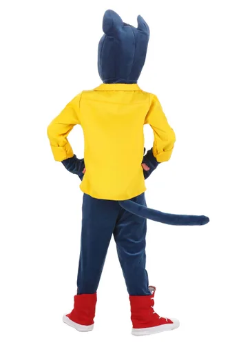 Vista 2 de Disfraz Deluxe de Pete the Cat para Niños Pequeños Multicolor