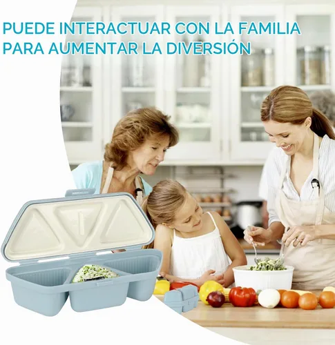 Vista 3 de HIBILDER Molde de Onigiri 6 en 1, molde triangular para sushi, una vez que hace rápidamente 6 piezas de sushi, molde multifuncional para hacer