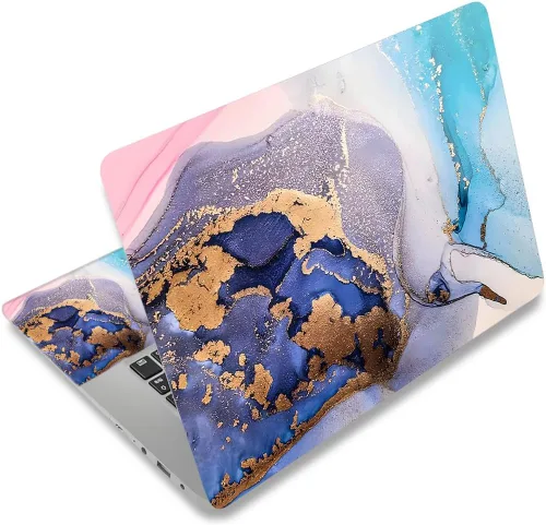 Vista 43 de Adhesivo para laptop de 12.1-15.6 pulgadas, calcomanía reutilizable universal de vinilo para laptop, protector de arte impermeable en color panal