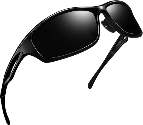 Vista 14 de Joopin Rectangle Sports Sunglasses Polarized UV400 Protection Wrap Around