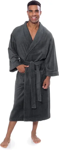 Vista 8 de Texere EcoComfort - Bata de baño de tela de rizo de lujo para hombre