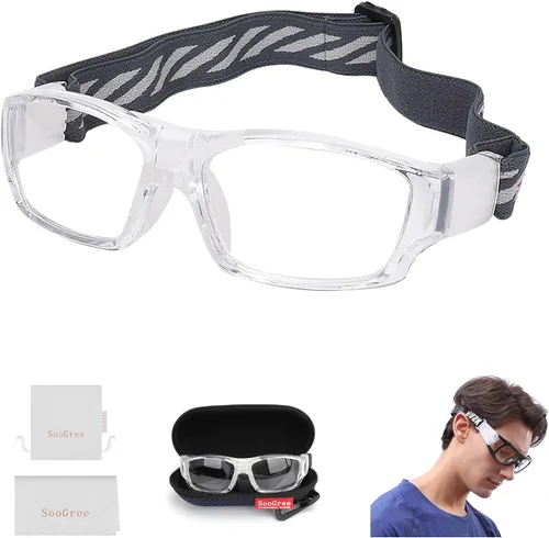 Vista 22 de SooGree Sports Goggles Racquetball Glassess Basketball Football Soccer Goggles for Men & Women Adjustable Strap