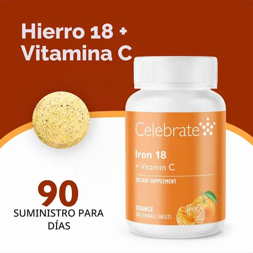 Vista 2 de Suplemento de hierro con vitamina C, 18 mg de hierro, 36 mg de vitamina C, vitaminas bariátricas para pacientes con WLS, cirugía de manga vertical