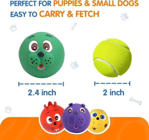 Vista 28 de Pelota de juguete indestructible para perros, pelotas de tenis duraderas para masticadores agresivos, pelotas flotantes y de alto rebote