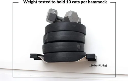 Vista 8 de Catastrophic Creations Play Cat Condo - Árbol de gato montado en la pared - Puente de pared para gatos - Muebles de salón y juego - Juego de muebles