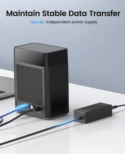 Vista 3 de ORICO Caja HDD de aluminio de 2 bahías
