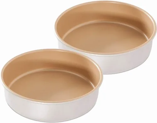 Vista 6 de Nordic Ware Naturals - Molde redondo antiadherente para tartas, 8 pulgadas