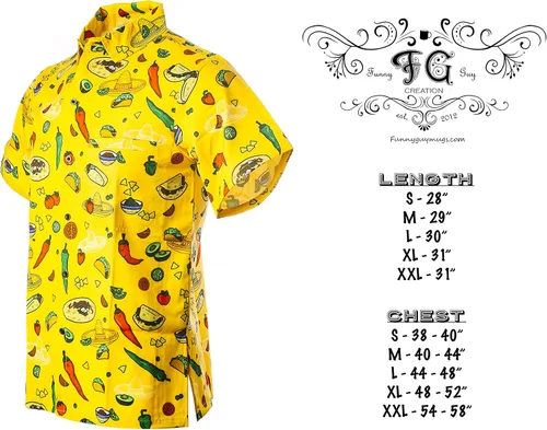 Vista 5 de Funny Guy Mugs Camisa de manga corta con botones y estampado hawaiano para hombre