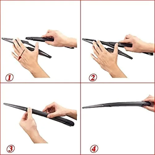 Vista 7 de Brazo de limpiaparabrisas trasero para Chevrolet Captiva 2006 2007 2008 2009 2010 2011 2012 2013 2014 2 unids/juego de 12 pulgadas de repuesto