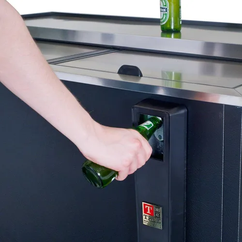 Vista 6 de True Enfriador de botellas Black Deep Well, 24 estuches / latas de 12 onzas
