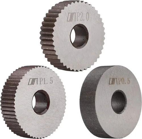 Vista 3 de Herramienta de moleteado lineal simple con 6PCS moleteado ruedas individuales 0.020 in 0.059 in 0.079 in