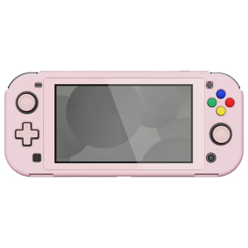 Vista 6 de eXtremeRate PlayVital Protective Grip Case for Nintendo Switch Lite, Cherry Blossoms Pink Hard Cover Protector for Nintendo Switch Lite - 1 x White