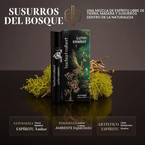 Vista 6 de Fragancia Lutin Errant 0.3 fl oz – Nicho Eau de Parfum – Perfume de madera seca, coco y ámbar para hombres y mujeres con almizcle blanco y un