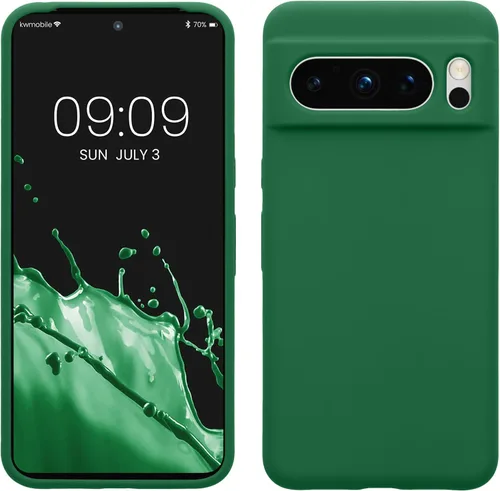 Vista 10 de kwmobile Funda compatible con Google Pixel 7 Pro - Funda de silicona TPU con acabado suave - Piedra antigua