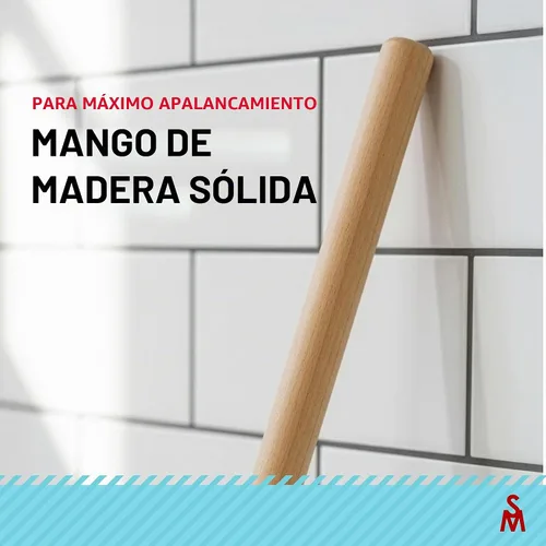 Vista 7 de SteadMax Destapacaños de Inodoro Resistente, Copa de Goma de Doble Fuerza de Empuje de Grado Comercial con Mango de Madera (22")