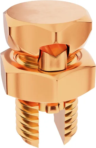 Vista 14 de Tamaño #2 - Perno dividido de conexión a tierra – Conector de perno dividido de resistencia superior número 2 para conductores de cobre – Edición