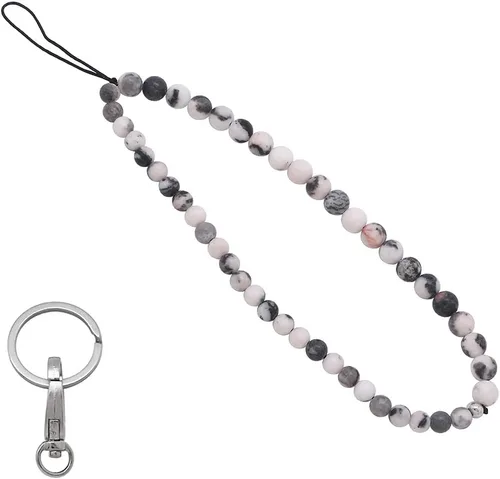 Vista 13 de C&L Accessories - Colgante con cuentas para teléfono celular, correa de muñeca, piedra preciosa natural hecha a mano
