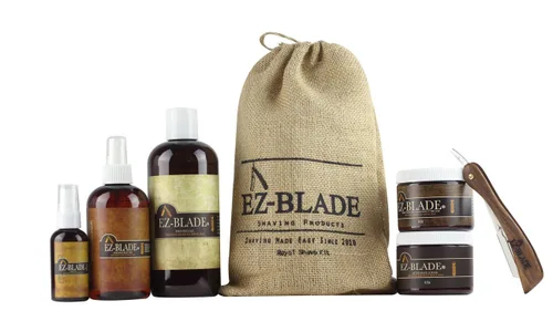 Vista 3 de EZ BLADE Gel de afeitado transparente no espumante Gel de afeitado fabricado en Estados Unidos, 16 oz
