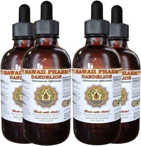 Vista 7 de Hawaii Pharm Extracto líquido de diente de león, diente de león (Taraxacum Officinale) Suplemento de tintura en polvo de hoja de 2 onzas