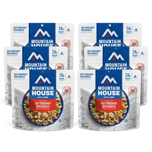 Vista 19 de Mountain House Lasaña de ternera liofilizada para acampar, 12 porciones, vida útil de 30 años