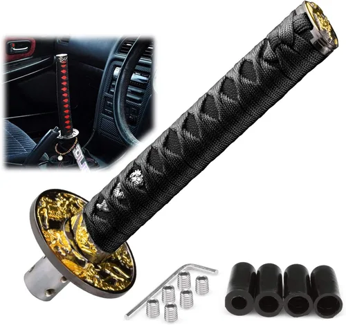 Vista 26 de EZAUTOWRAP Espada Samurai 5.9 pulgadas., 10cm, Negro Blanco