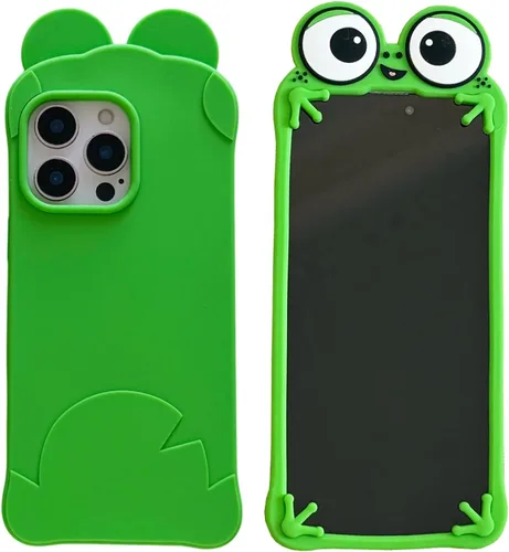 Vista 16 de Funda fea compatible con iPhone 11, 3D Kawaii payaso caricatura, divertido protector de silicona suave a prueba de golpes para mujeres y niñas