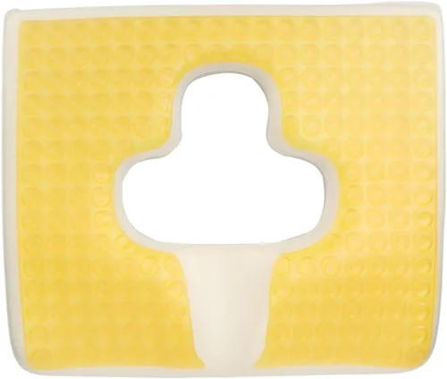 Vista 8 de Luqeeg Almohadilla para úlceras de decúbito en forma de T para ancianos, diseño de pendiente triangular, cojín de espuma viscoelástica de gel
