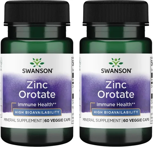 Vista 8 de Swanson Orotato de zinc 10 miligramos de zinc elemental 60 cápsulas vegetales