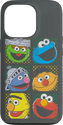 Vista 10 de Funda para iPhone 16 Sesame Street Group Squares