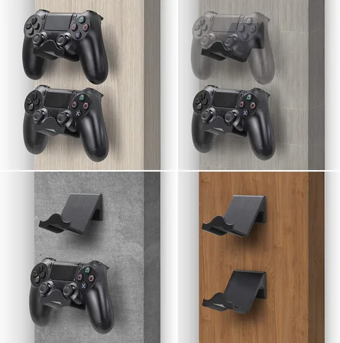 Vista 7 de BRAINWAVZ EOL Soporte de pared para control de juegos PS4 (paquete de 2) - Accesorios Dualshock Gamepad (adhesivo mejorado Nov2019) (negro) EOL