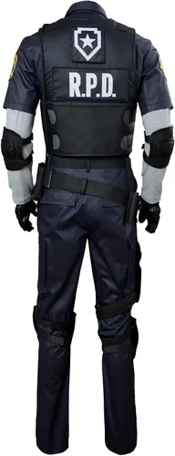 Vista 3 de Disfraz de adulto Leon Kennedy para cosplay de Halloween