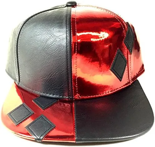 Vista 2 de DC Comics Harley Quinn Piel Sintética Suit Up Snapback Sombrero
