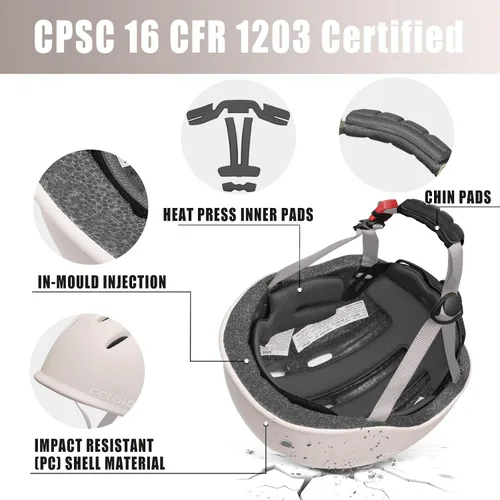 Vista 4 de Casco de bicicleta para niños, cascos para niños pequeños para edades 5-8-9-10-12-14-16 años, jóvenes niños y niñas, casco ajustable para niños
