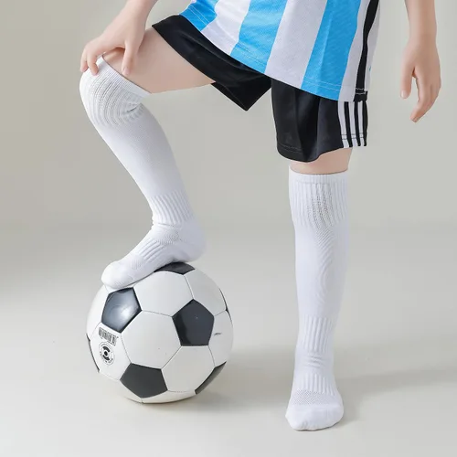 Vista 2 de EPEIUS Calcetines de fútbol para niños, antideslizantes, hasta la rodilla, calcetines deportivos con agarre deportivo, calcetines de fútbol