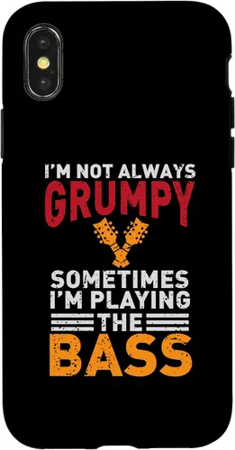 Vista 5 de Funda para iPhone 15 Pro Max Bass Guitar Player Funny Retro Music Electric Guitar Bassist