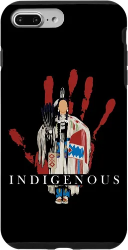 Vista 12 de Funda para iPhone 17 con diseño de sangre india de mano roja indígena nativa americana