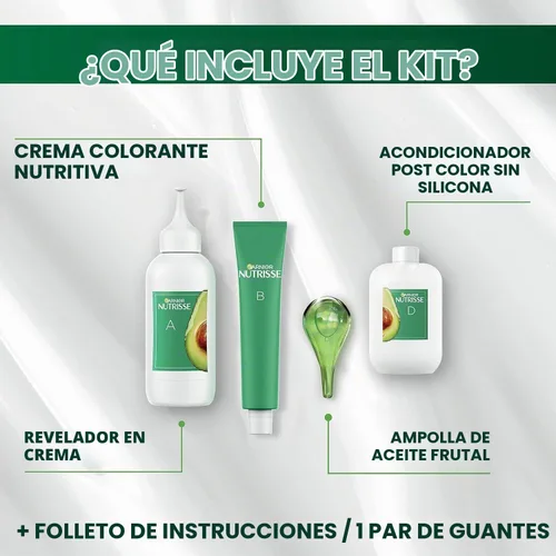 Vista 4 de Garnier Nutrisse - Tinte para el cabello, 42 cereza negra (borgoña profundo), 1 unidad (paquete de 4)