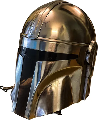Vista 4 de Adamcrafts Casco mandaloriano de Star Wars casco de película para juegos de rol y artículos de regalo de Navidad