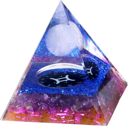 Vista 13 de YATOJUZI Torre de Cristales Curativos de Amatista de 2.4 pulgadas, Cristal de Chakras, Reiki, Orgonita, Piedras Preciosas para Atraer Energía