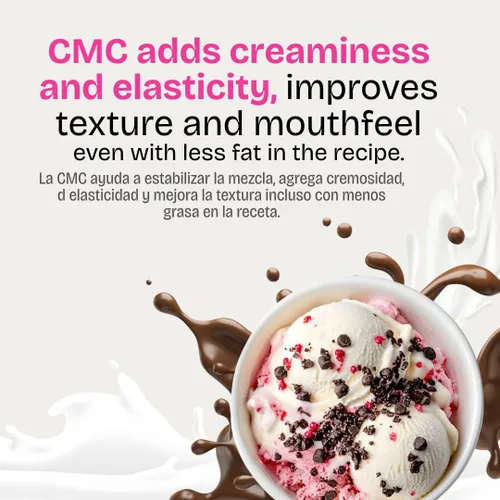 Vista 5 de CMC Powder (1 lb) - Carboximetilcelulosa - Espesante, estabilizador y agente de retención de agua de alta viscosidad Premium LA TIENDITA ESSENTIALS