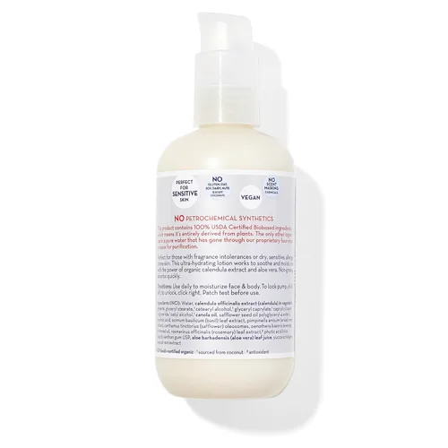 Vista 2 de California Baby Loción sin perfume súper sensible Hidratante 100% a base de plantas Loción para bebé para recién nacido Loción hipoalergénica
