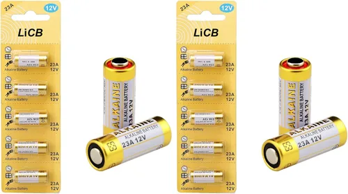 Vista 8 de LiCB A23 23A 12V Batería alcalina (paquete de 5)