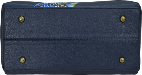 Vista 8 de Anna by Anuschka Hand-Painted Leather Organizer Satchel